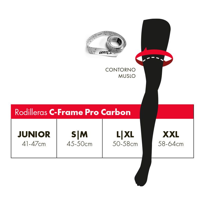 Rodilleras Integrales Leatt C-Frame Pro Carbon - Imagen 4