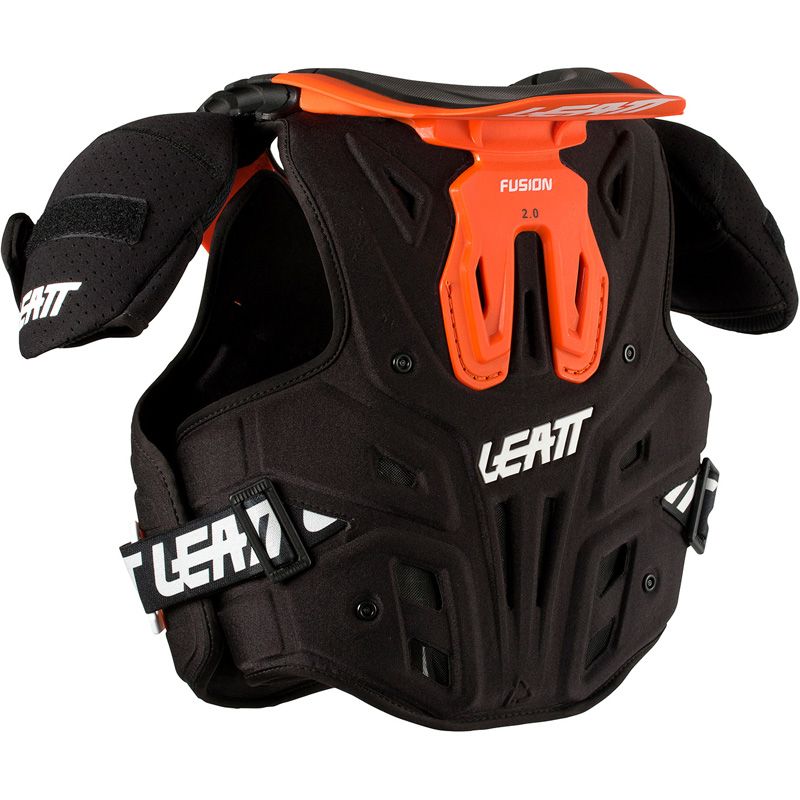 Peto y Collarín Leatt Fusión 2.0 Júnior Naranja - Imagen 2