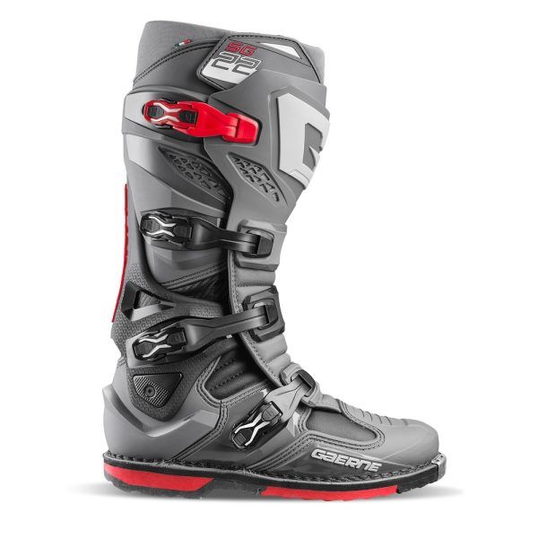 Botas Gaerne SG-22 Antracita/Negras/Rojas
