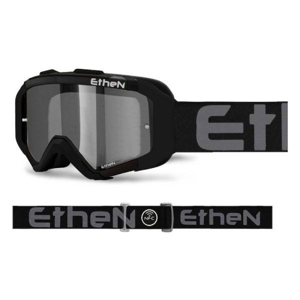 Máscara Ethen 05R negra (lente ultra ahumada)