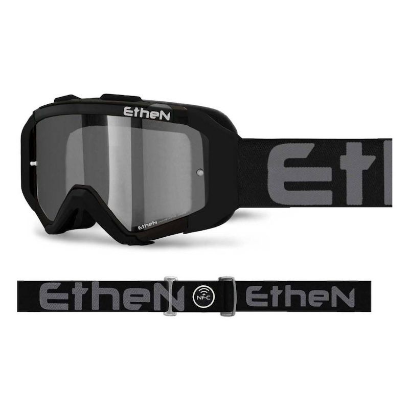 Máscara Ethen 05R negra (lente ultra ahumada)