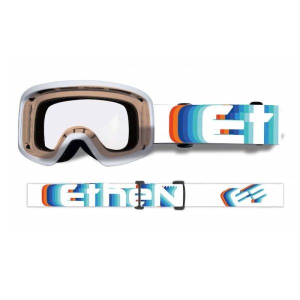 Máscara Ethen Bimbo 65 blanca-multicolor infantil (lente transparente)