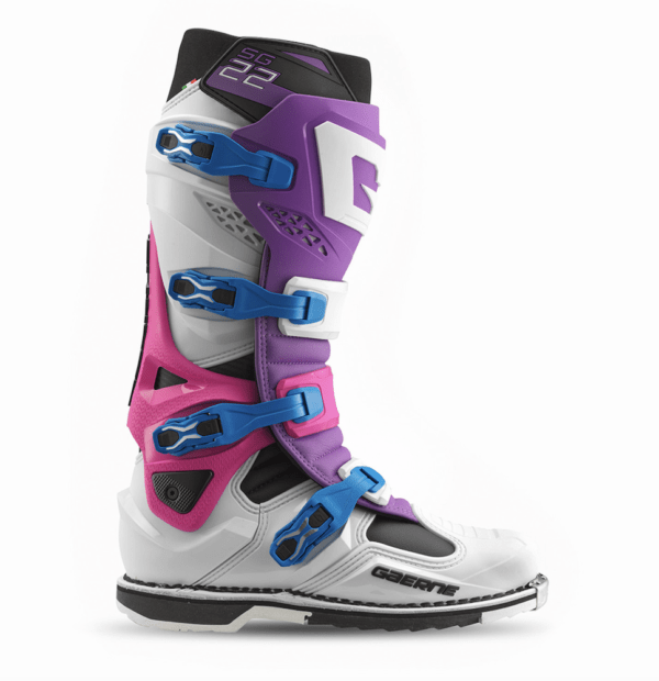 Botas Gaerne SG-22 Limited Edition Blancas/Púrpura/Violetas