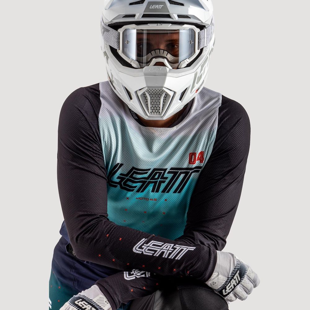 Camiseta Leatt Moto Mujer 4.5 Lite Marine 25 - Imagen 4