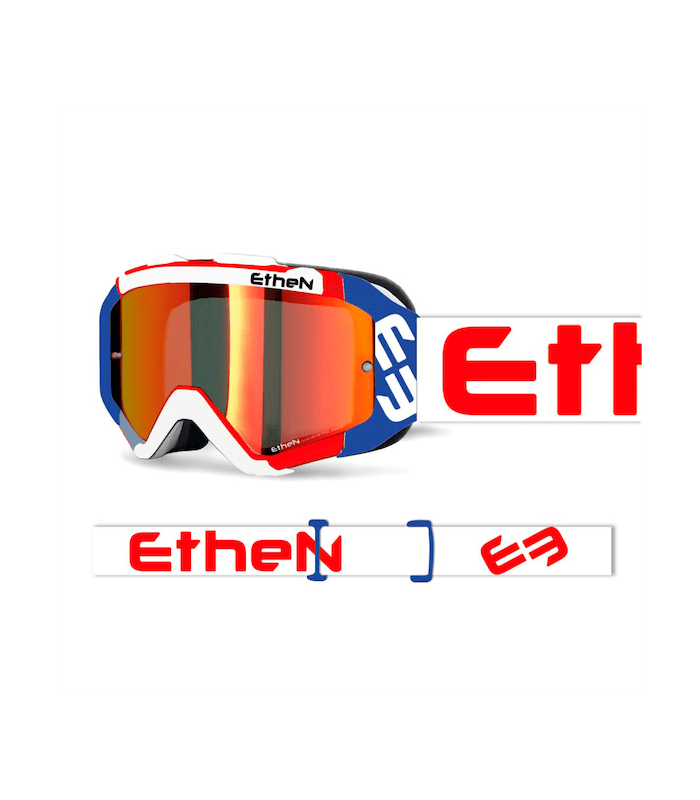 Máscara Ethen 05R roja (lente espejo roja)