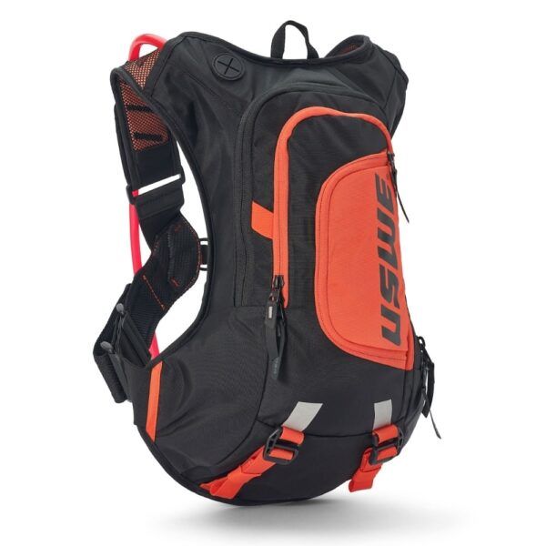 Mochila Moto Uswe Hydro 12 Factory Negra/Naranja
