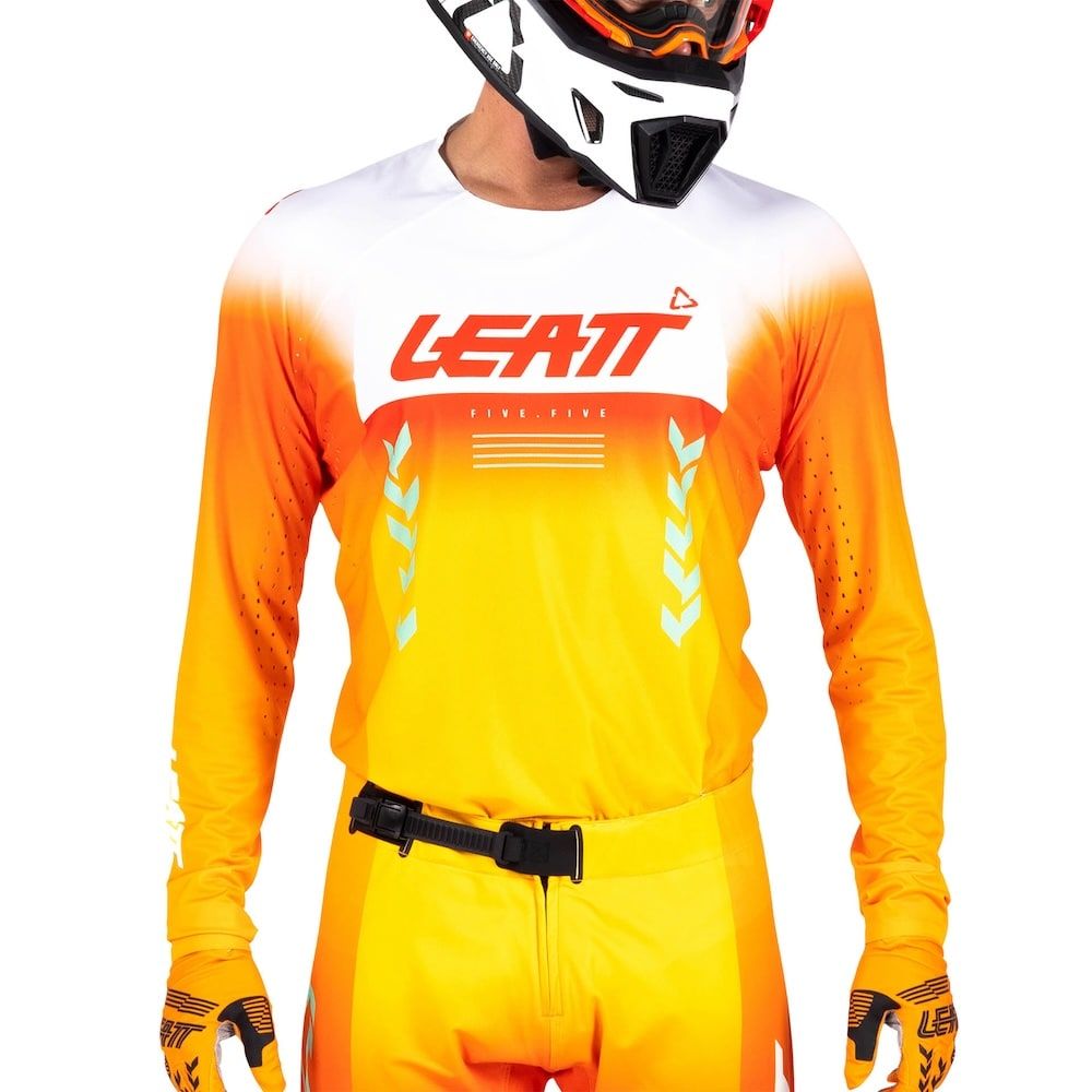 Camiseta Leatt Moto 5.5 UltraWeld V26 Naranja - Imagen 3