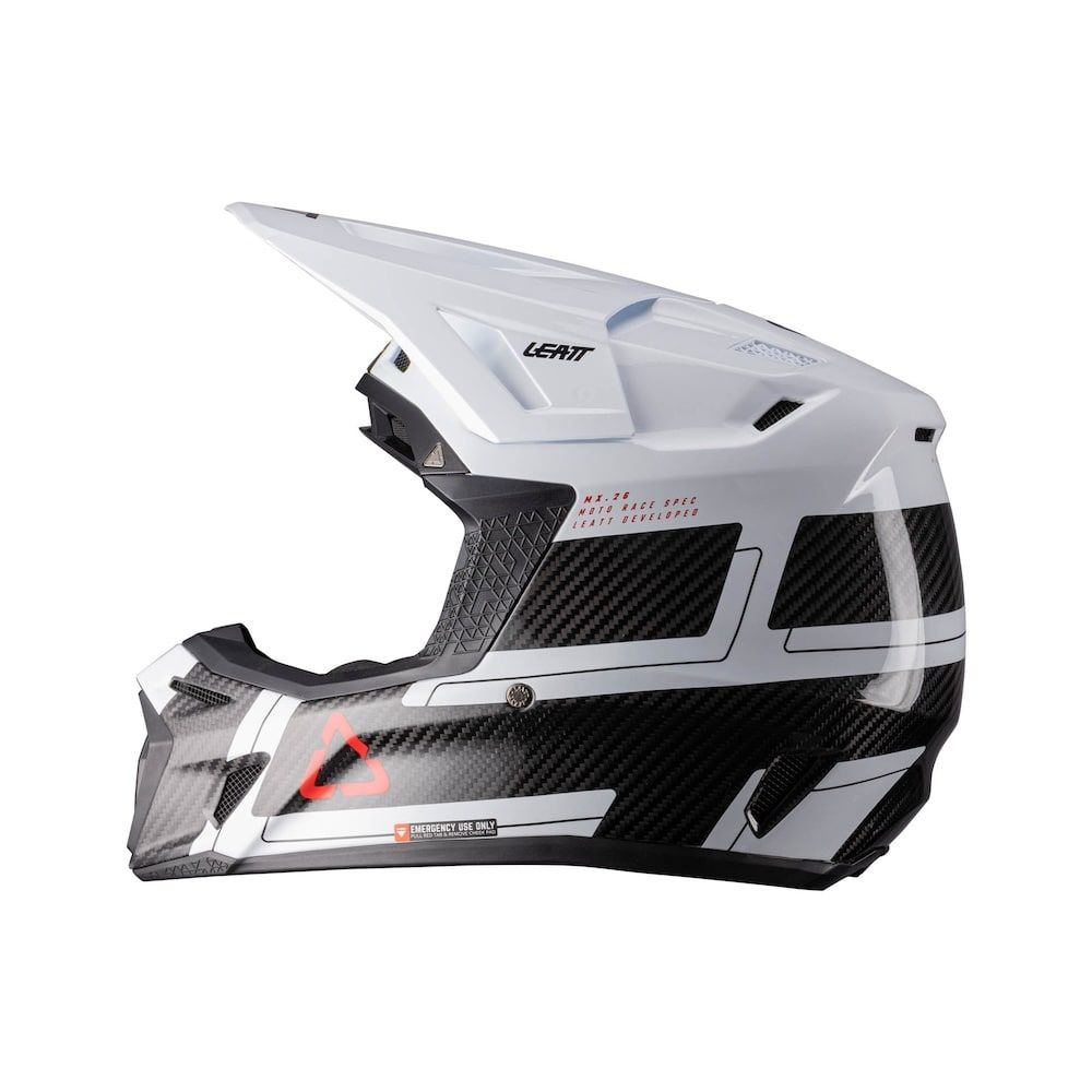 Casco Leatt Kit Moto 9.5 V26 Carbono Blanco - Imagen 3