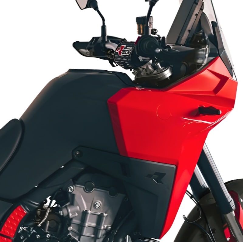Kit plásticos Rojo/Negro Rtech Revolution KOVE 800X (2024-2026) - Imagen 4