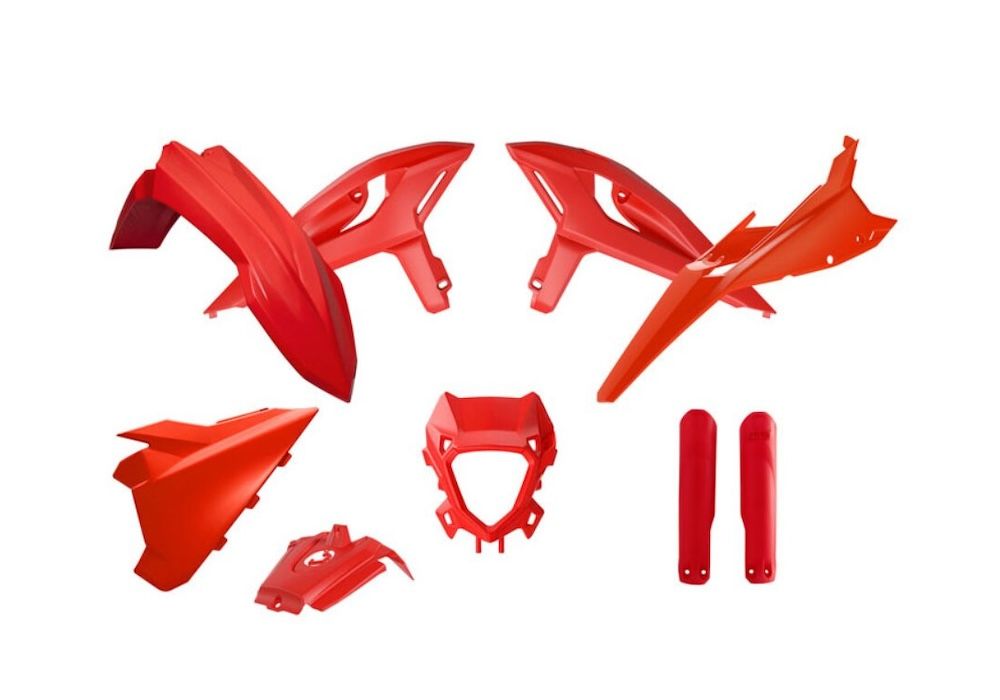 Kit plásticos rojo Rtech Beta RR X-PR0, RR RACE (2025-2026)