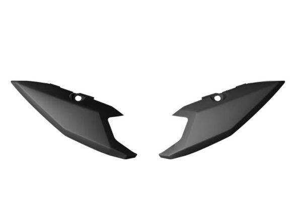 Tapas laterales traseras negras Rtech T7 Revolution Yamaha Ténéré 700 (2025-2026)