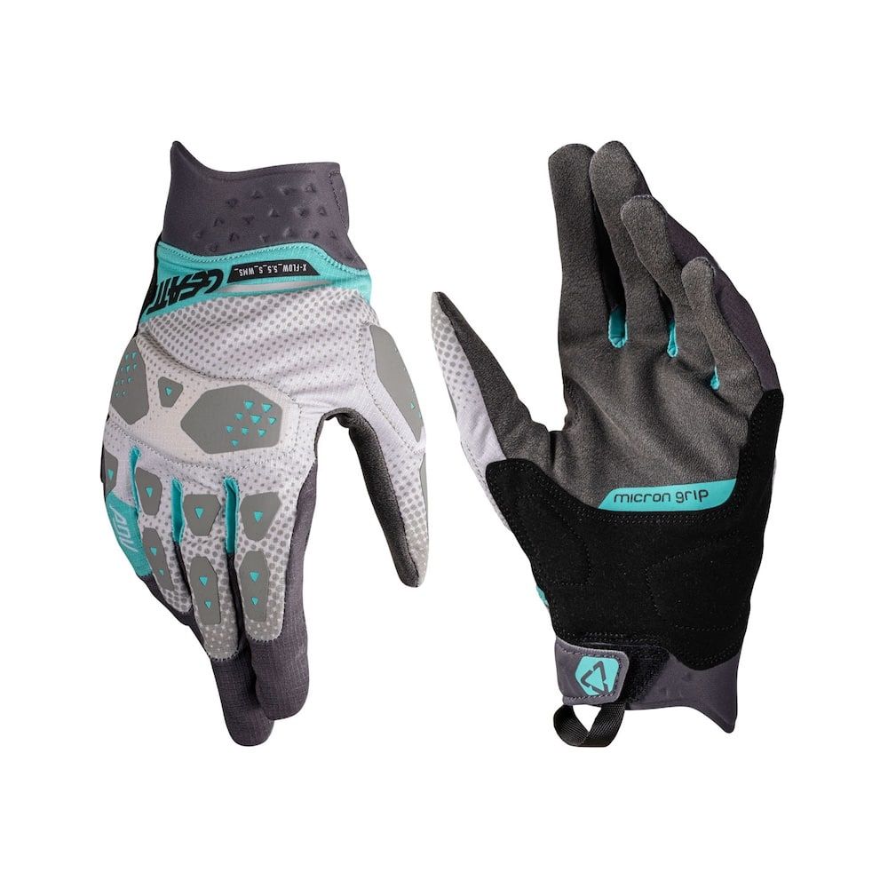 Guantes Leatt Mujer ADV X-Flow 5.5 Tallaje Corto Steel Gris - Imagen 3
