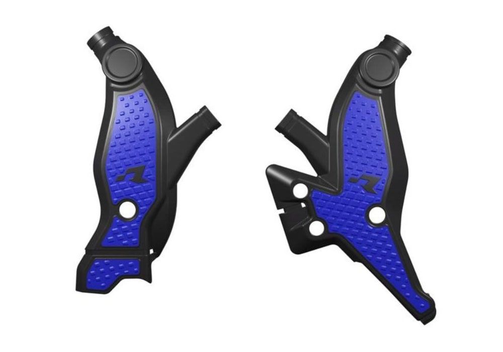 Protectores chasis azules Rtech T7 Revolution Yamaha Ténéré 700 (2019-2024)