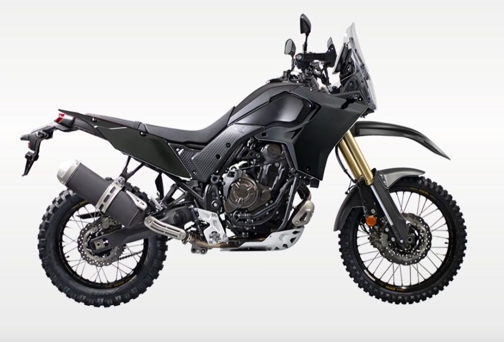 Tapas laterales centrales negras Rtech T7 Revolution Yamaha Ténéré 700 (2019-2024) - Imagen 3
