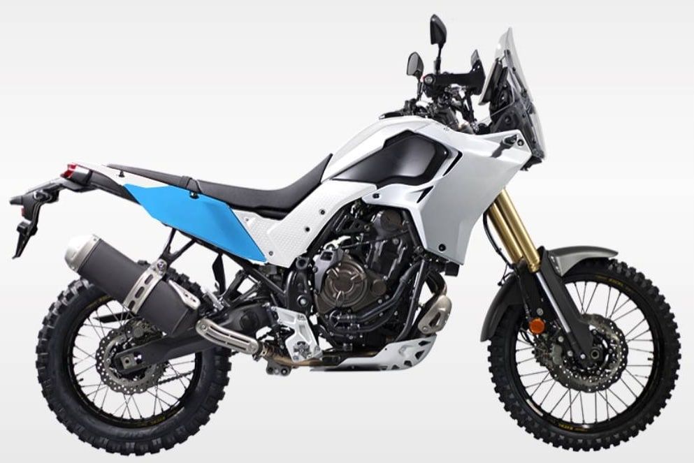 Tapas laterales traseras azul claro Rtech T7 Revolution Yamaha Ténéré 700 (2019-2024) - Imagen 2