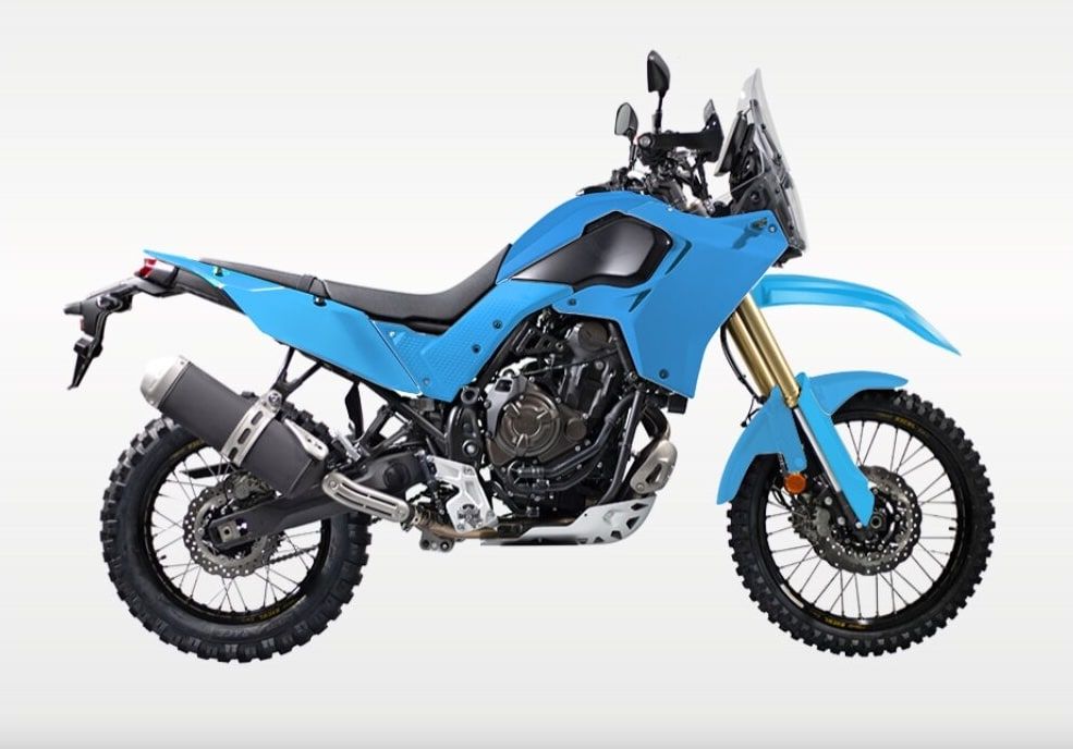 Tapas laterales traseras azul claro Rtech T7 Revolution Yamaha Ténéré 700 (2019-2024) - Imagen 3