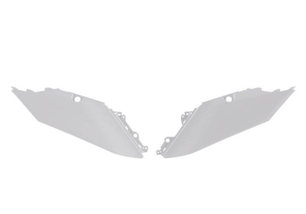Tapas laterales traseras blancas Rtech T7 Revolution Yamaha Ténéré 700 (2019-2024)