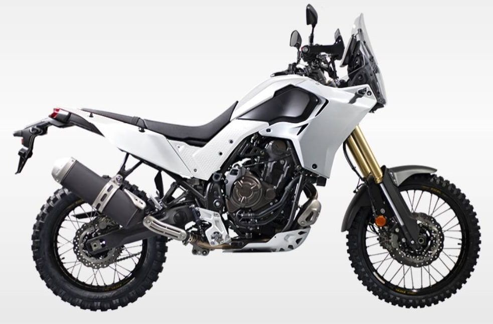 Tapas laterales traseras blancas Rtech T7 Revolution Yamaha Ténéré 700 (2019-2024) - Imagen 2