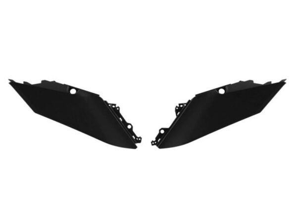 Tapas laterales traseras negras Rtech T7 Revolution Yamaha Ténéré 700 (2019-2024)