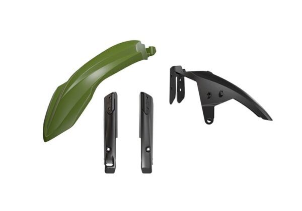 Set guardabarros delantero verde y protectores horquilla Rtech Ténéré (2019-2024)