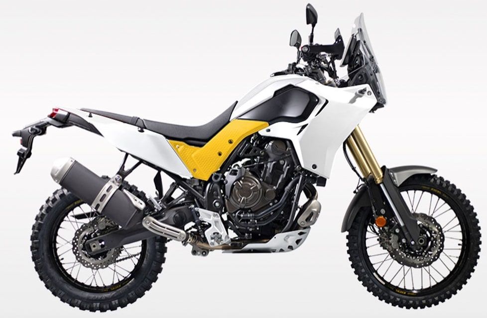 Tapas laterales centrales amarillas Rtech T7 Revolution Yamaha Ténéré 700 (2019-2024) - Imagen 2