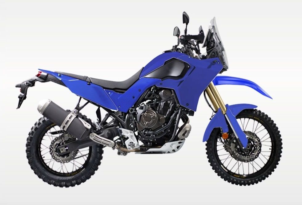 Tapas laterales centrales azules Rtech T7 Revolution Yamaha Ténéré 700 (2019-2024) - Imagen 3