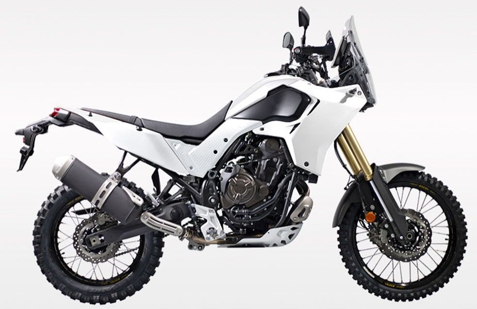 Tapas laterales centrales grises Rtech T7 Revolution Yamaha Ténéré 700 (2019-2024) - Imagen 2