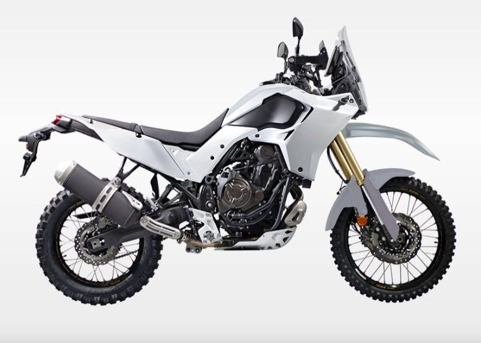 Tapas laterales centrales grises Rtech T7 Revolution Yamaha Ténéré 700 (2019-2024) - Imagen 3