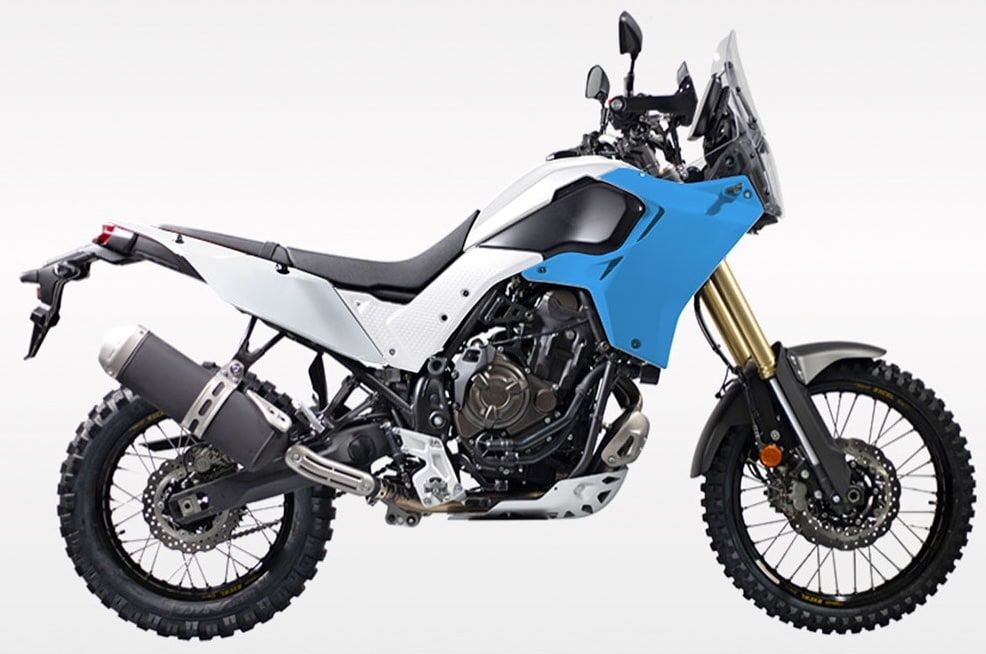 Tapas radiador azul claro Rtech T7 Revolution Yamaha Ténéré 700 (2019-2024) - Imagen 2