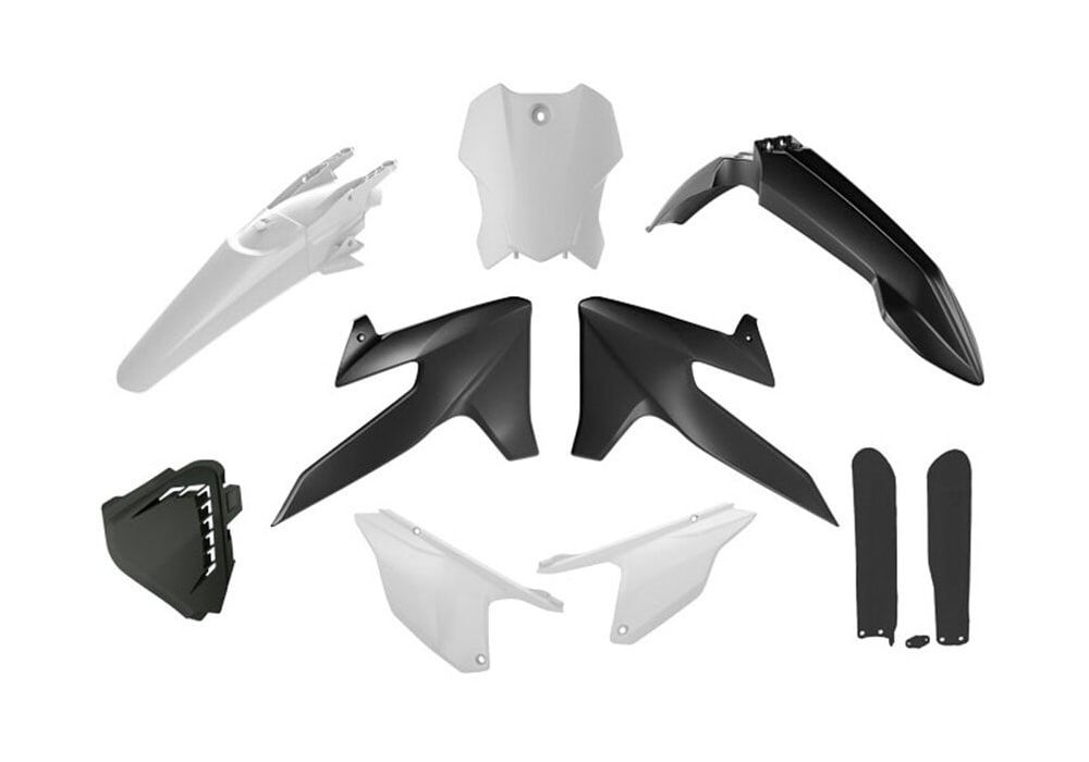 Kit plásticos Negro/Blanco Rtech Triumph TF (2024-2026)