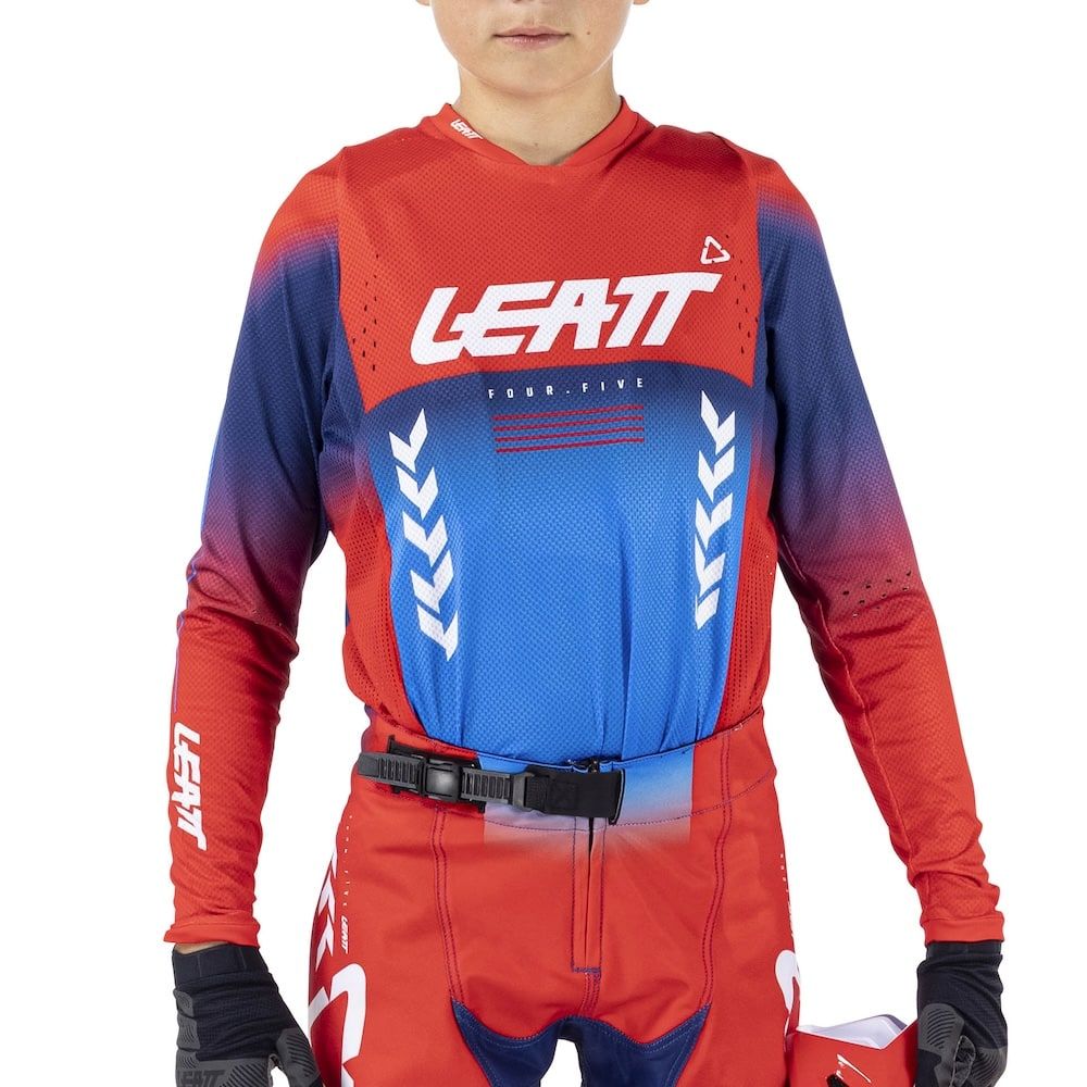 Camiseta Leatt Moto 4.5 Junior V26 Royal Rojo - Imagen 2