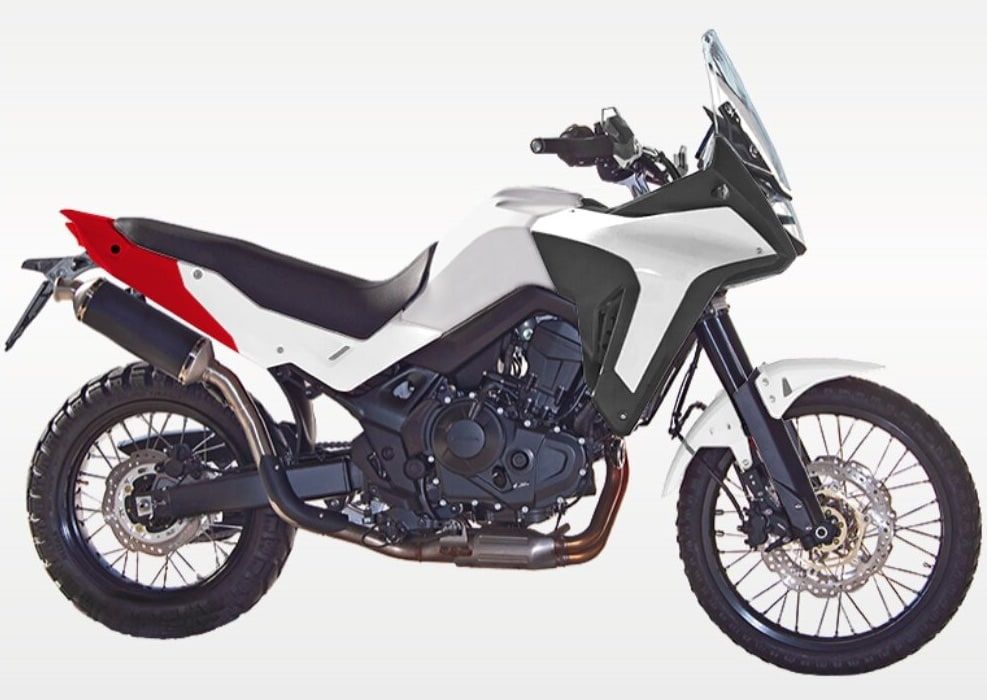 Tapas laterales traseras rojas Rtech HONDA XL 750 TRANSALP (2023-2025) - Imagen 2
