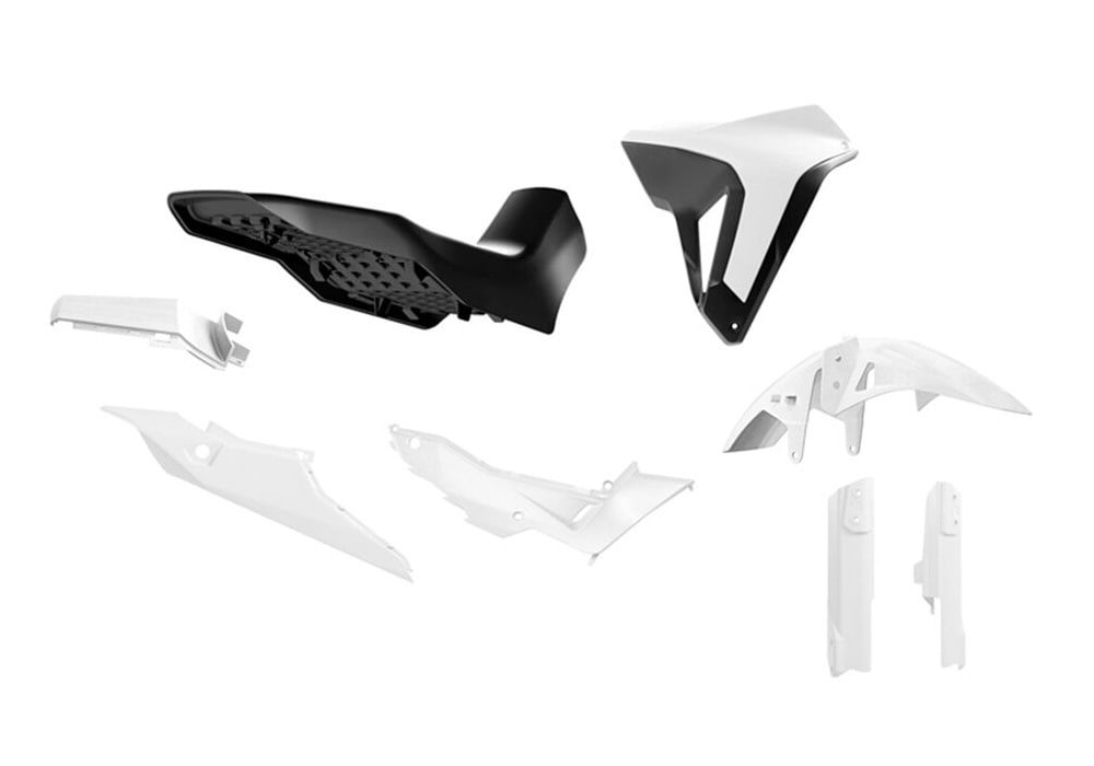 Kit plásticos Blanco/Negro Rtech Revolution HONDA XL 750 TRANSALP (2023-2025) - Imagen 2