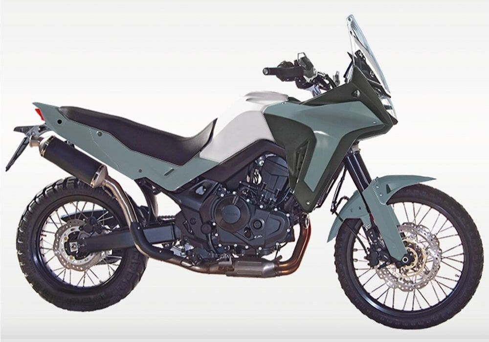 Kit plásticos Gris/Negro Rtech Revolution HONDA XL 750 TRANSALP (2023-2025)