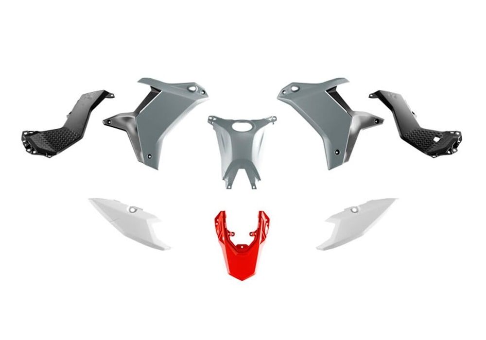 Kit plásticos Gris/Negro/Rojo Rtech T7 Revolution YAMAHA TENERE 700 (2025-2026) - Imagen 2
