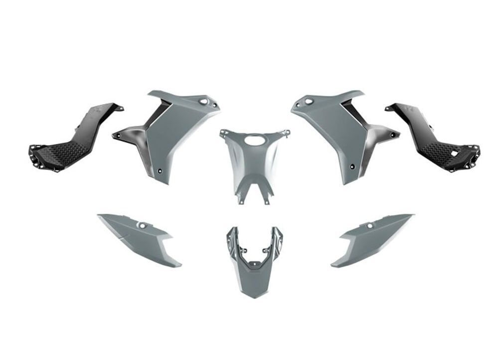 Kit plásticos Gris/Negro Rtech T7 Revolution YAMAHA TENERE 700 (2025-2026) - Imagen 2