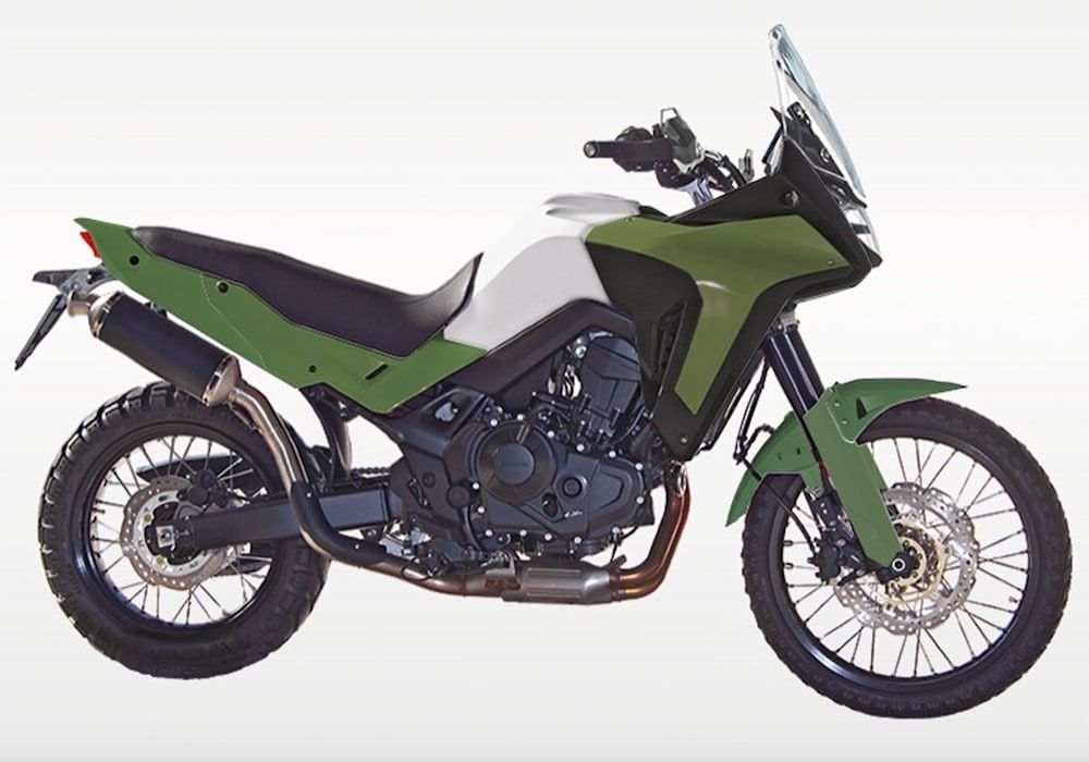 Kit plásticos Verde Militar/Negro Rtech Revolution HONDA XL 750 TRANSALP (2023-2025)