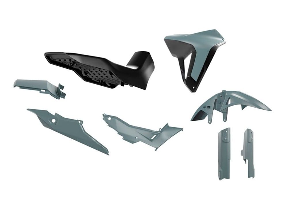 Kit plásticos Gris/Negro Rtech Revolution HONDA XL 750 TRANSALP (2023-2025) - Imagen 2