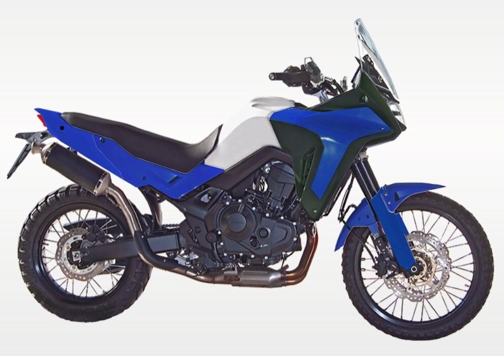 Tapas radiador azules Rtech HONDA XL 750 TRANSALP (2023-2025) - Imagen 3