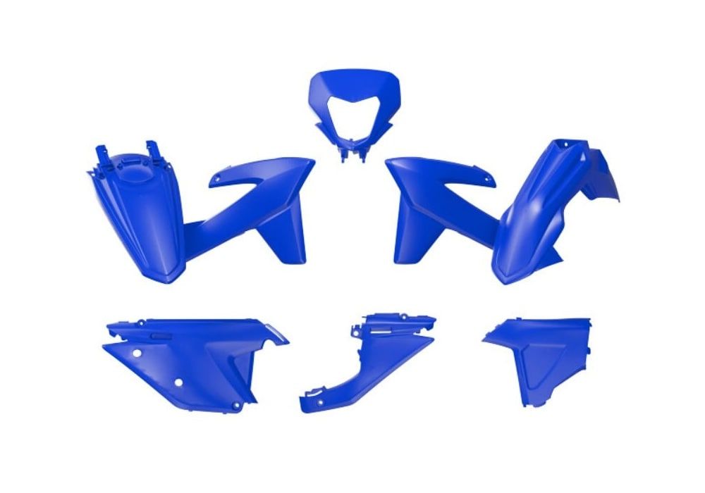 Kit 5 plásticos azules Rtech SHERCO SE, SEF (2025-2026)