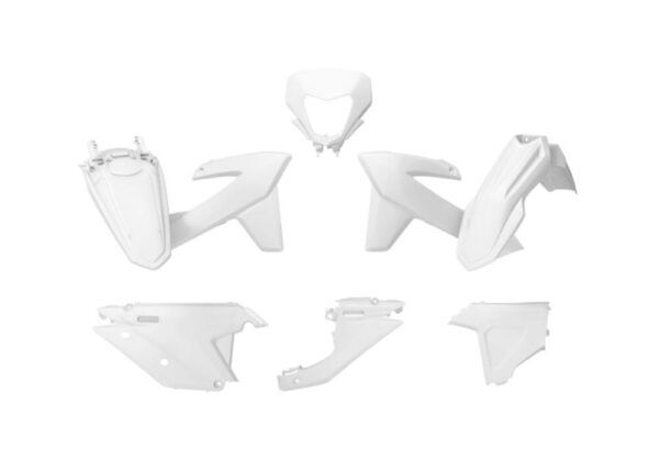 Kit 5 plásticos blancos Rtech SHERCO SE, SEF (2025-2026)