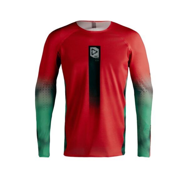 Camiseta Moto Leatt 5.5 UltraWeld Fade Rojo 27