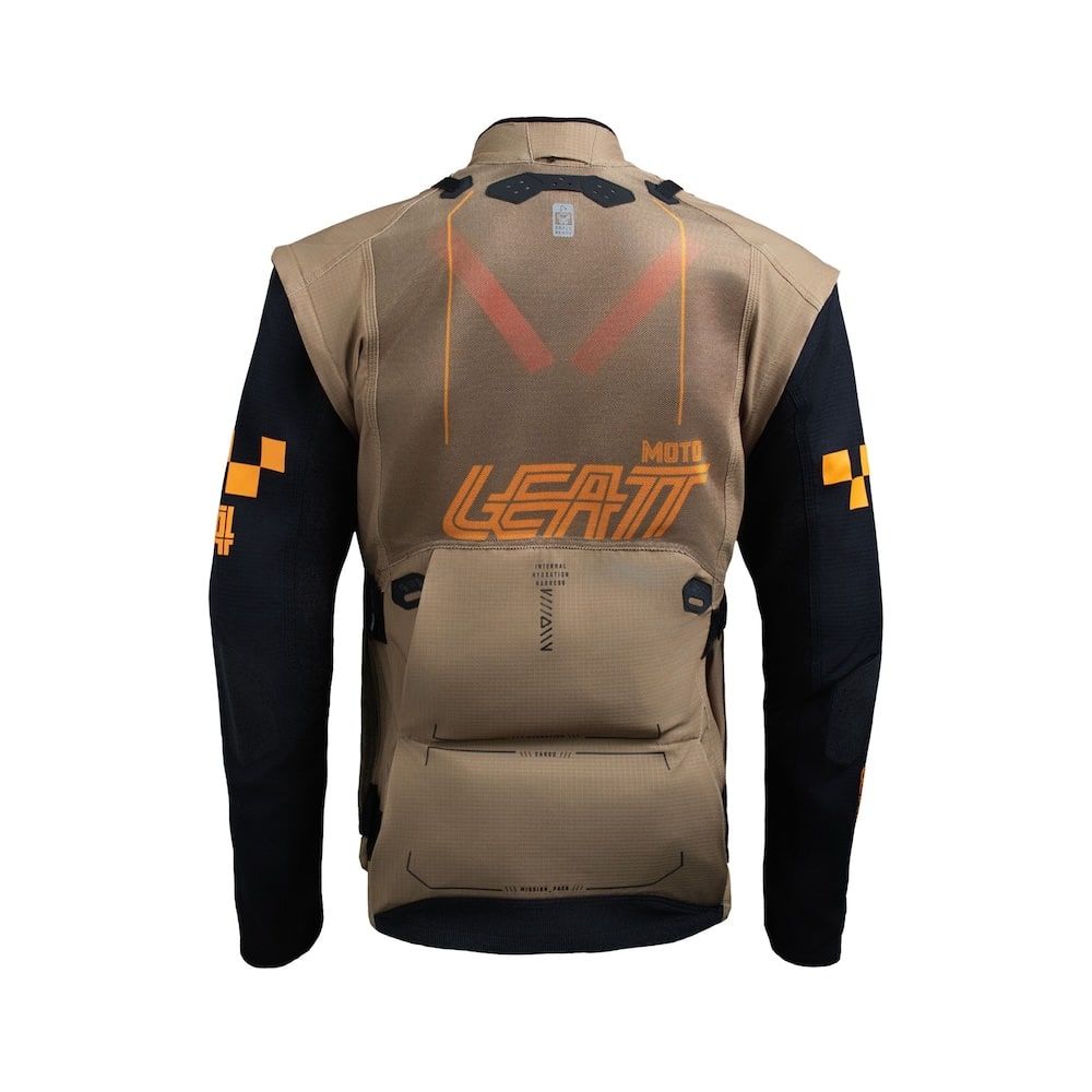 Chaqueta Moto Leatt 4.5 Enduro X-Flow Speed Marrón Khaki 27 - Imagen 2