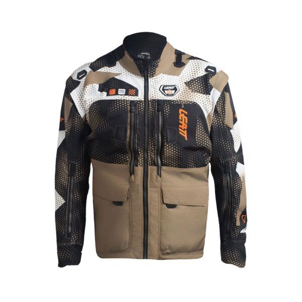 Chaqueta Moto Leatt 5.5 Enduro Camo Marrón Khaki 27