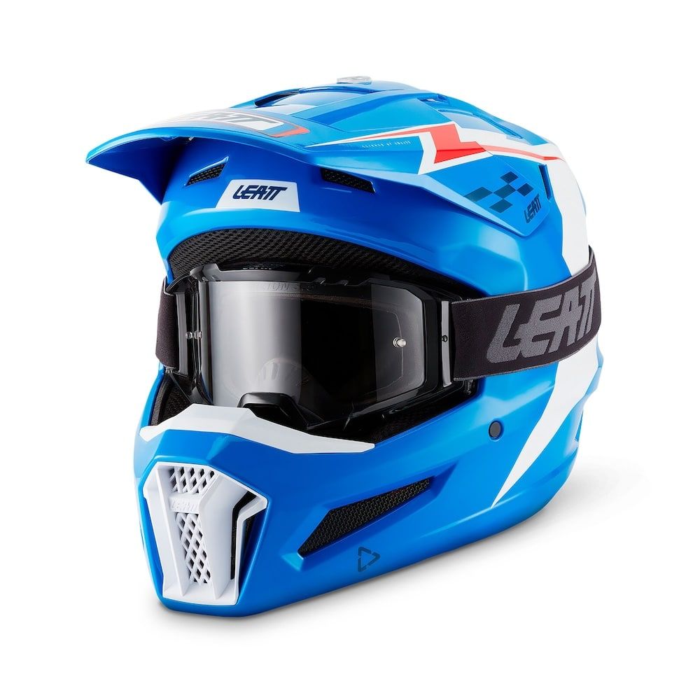 Kit Casco + Gafas Leatt Moto 3.5 Azul 27 - Imagen 2