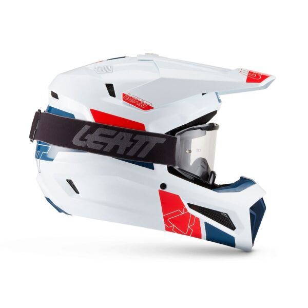 Kit Casco + Gafas Leatt Moto 3.5 Blanco 27