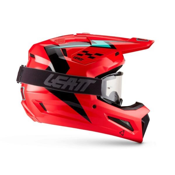 Kit Casco + Gafas Leatt Moto 3.5 Rojo 27