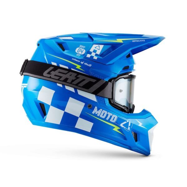 Kit Casco + Gafas Leatt Moto 7.5 Azul 27