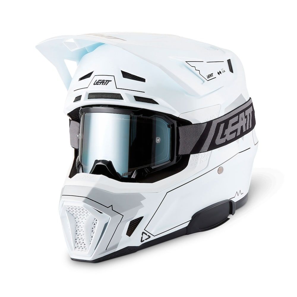 Kit Casco 7.5 Magic Blanco + Gafas + Inercomunicador Cardo 27 - Imagen 2