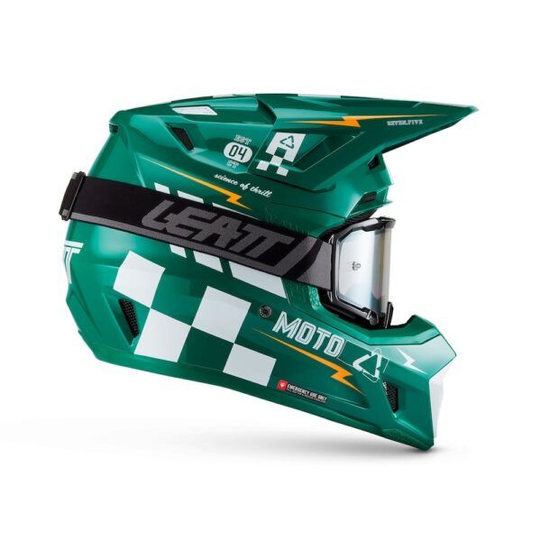 Kit Casco + Gafas Leatt Moto 7.5 Jade Verde 27